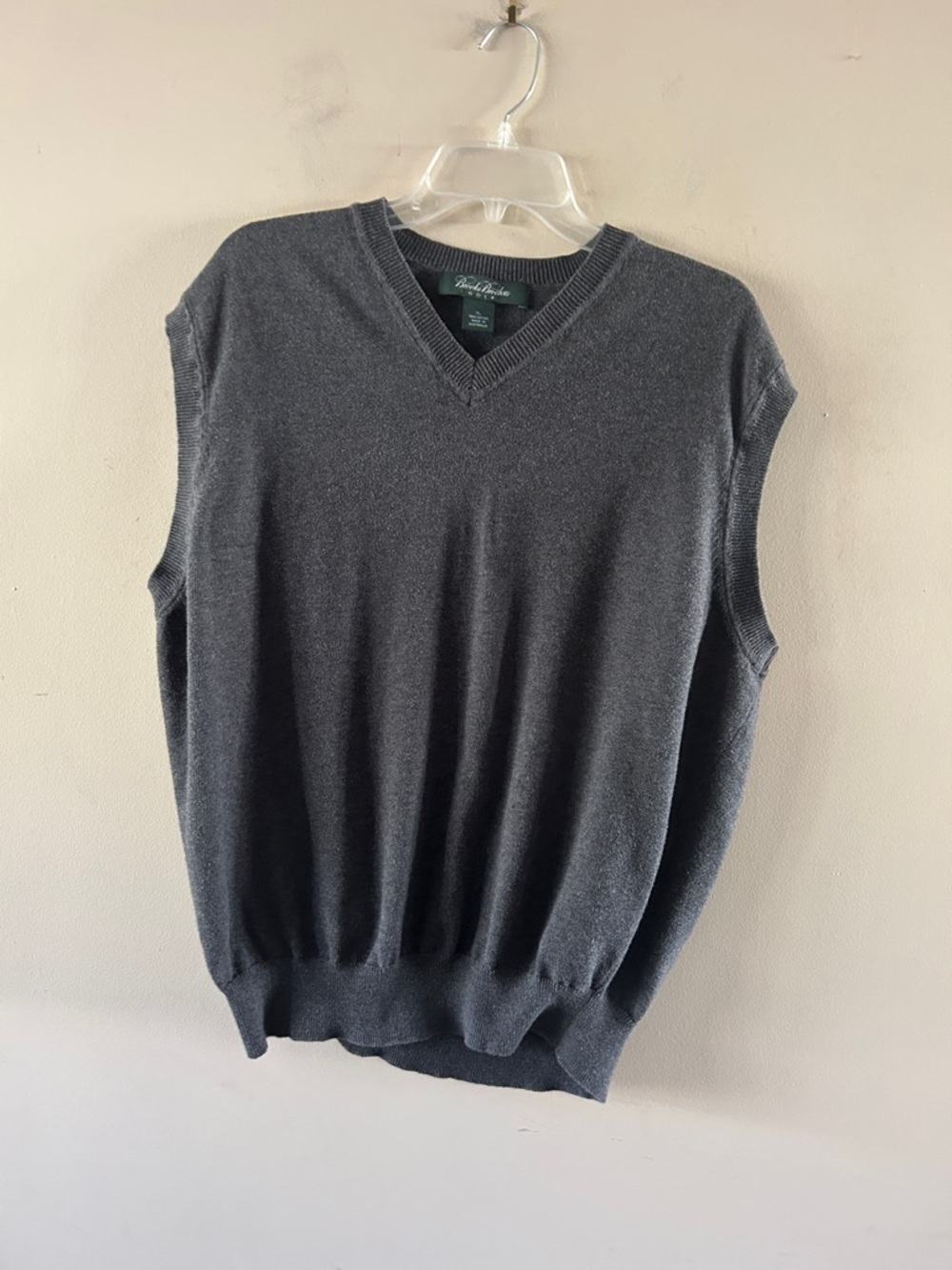 Brooks Brothers Golf Vest Size XL Gray